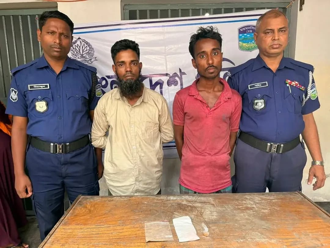ত্রিশালে নারীসহ ৩ মাদক কারবারি গ্রেফতার