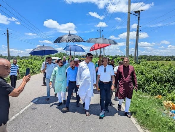 ময়মনসিংহে বিভাগীয় স্টেডিয়াম নির্মাণে সম্ভাব্য স্থান পরিদর্শন